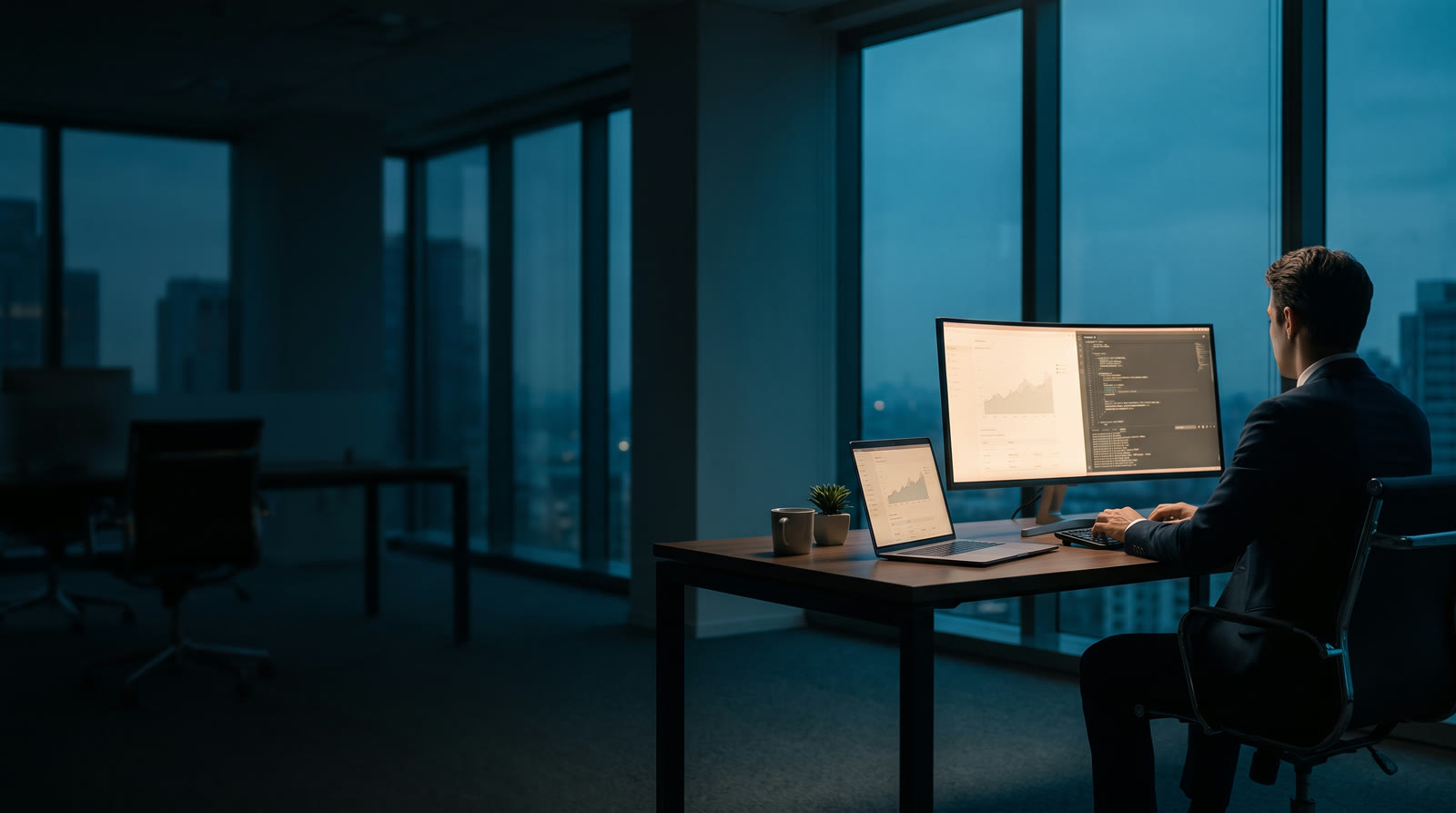 Sicherer, betreuter Arbeitsplatz